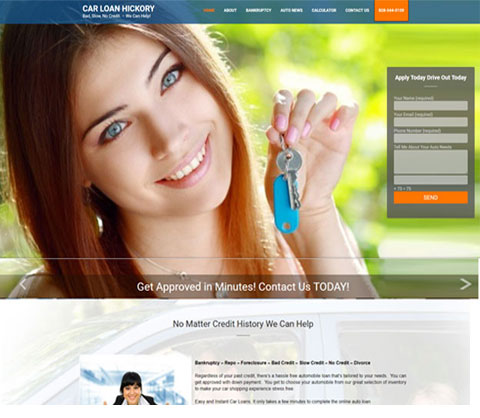 Car Loans lead site in Hickory NC